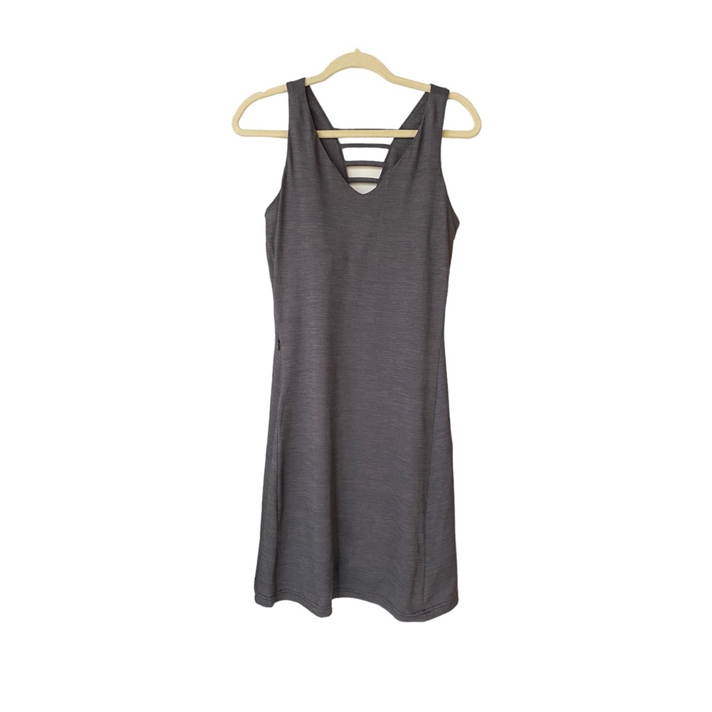 Toad&Co Tech Tomboy Tank Dress Women’s Size Medium Heather Gray Sleeveless Dress
